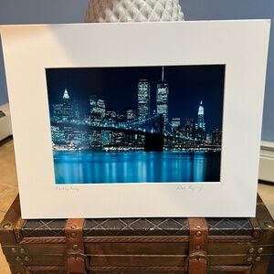 2001 World Trade Center/ Brooklyn bridge photo